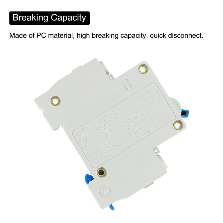 Uxcell Circuit Breaker Low Voltage AC 63A 230/400V 1 Pole