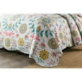 thumbnail image 5 of MarCielo Boho Floral Lightweight Quilted Bedspread Set King, 5 of 5