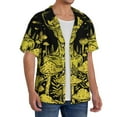 thumbnail image 2 of Sikiie saucerman Mushroom Forest Men's Cuban Shirt, Hawaiian Shirts, Business Casual Button Down Shirts, Short Sleeve Shirt-Small, 2 of 5