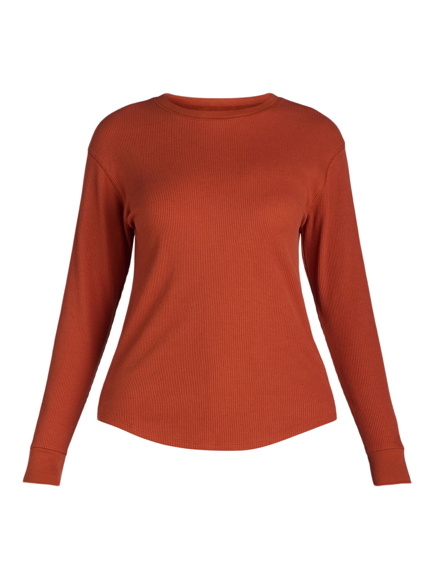Time and Tru Women’s Essential Thermal T-Shirt with Long Sleeves, Sizes XS-XXXL