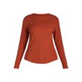 thumbnail image 5 of Time and Tru Women’s Essential Thermal T-Shirt with Long Sleeves, Sizes XS-XXXL, 5 of 5