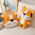 thumbnail image 3 of Kitem Plush Doll Adorable Decorative Fluffy Tiger Stuffed Animal Toy Christmas Gift, 3 of 13