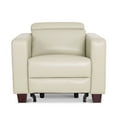 thumbnail image 3 of MCombo Wall-Hugger High Leg Power Recliner Chair with Adjustable Headrest and USB&Type C Dual Charge Ports for Living Room, Office, and Small Spaces (Faux Leather, HL128) (Cream White), 3 of 9