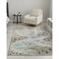 thumbnail image 3 of Unique Loom Whimsy Kids Collection Area Rug - Jungle (3' 3" x 5' 3" Rectangle Gray/Black), 3 of 9