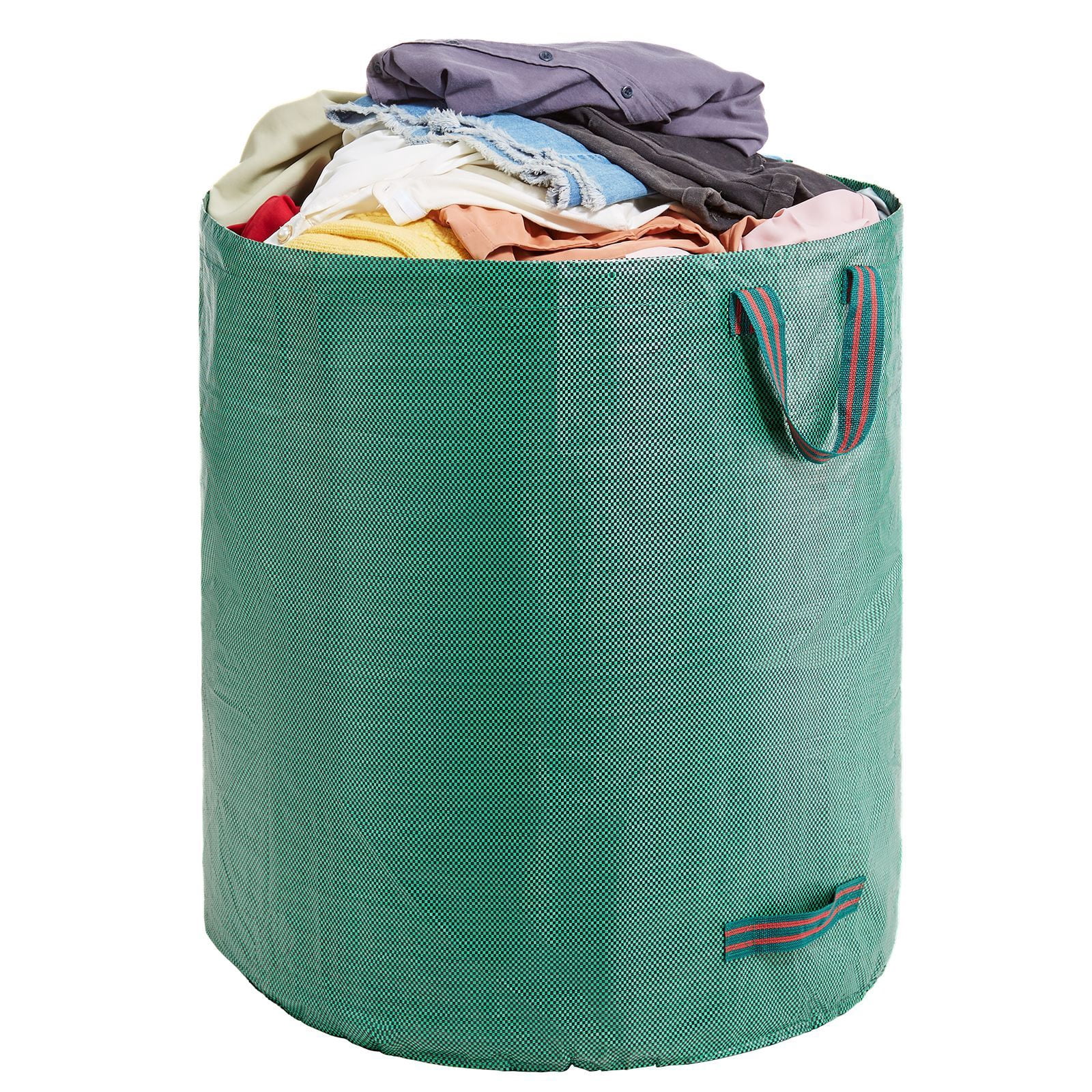 Yard Waste Bag 72 Gallon, Heavy Duty PP Woven Fabric with 180 lbs Capacity, Reinforced Dual Handles, Foldable Design, Standable Leaf Bag for Garden and Lawn