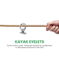 thumbnail image 4 of 4Pack Stainless Steel Kayak Track Mount Tie Down Eyelet Rail Accessory for Kayak Canoe Boat, 4 of 7