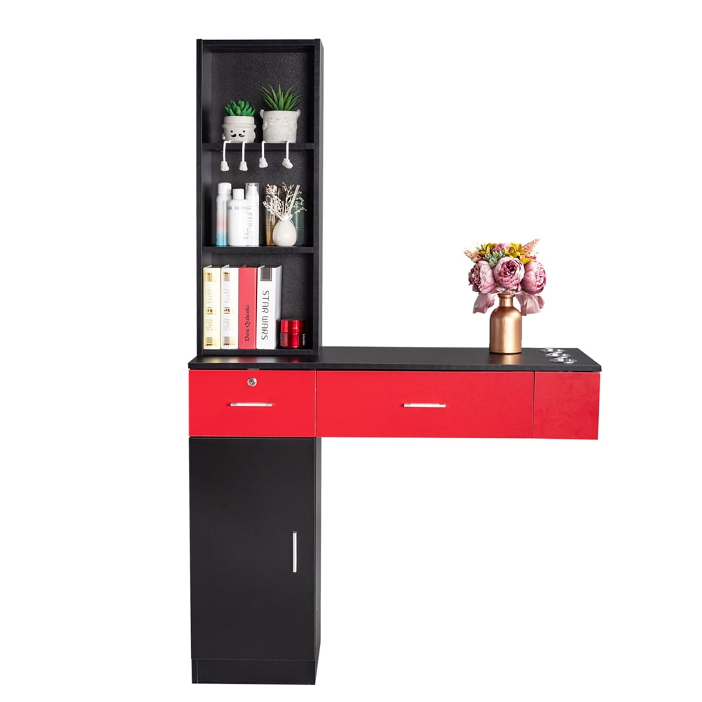 OmySalon Wall Mount Barber Stations, Salon Stations for Hair Stylist