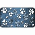 thumbnail image 2 of Light Blue White Paw Oil Rubbed Metal Novelty License Plate 7" x 4" Motorcycle, 2 of 2