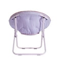 thumbnail image 6 of Room Revival 30" Faux Fur Printed Saucer Chair, Purple, 6 of 8