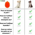 thumbnail image 5 of Pelo de perro, pelo de gato - Cepillo anti pelo corto de pelo largo, recoge el pelo, quita el pelo de la ropa, sofá, vehículo.Cepillo para animales.Juego de 1 guante rojo (1 guante), 5 of 5