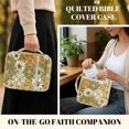 thumbnail image 6 of HELLHERO Portable Quilted Bible Cover for Women, Soft Pocket Bible Cover Case Polyester Fabric Bible Holder Case Retro Daisy Garden, 6 of 9