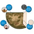 thumbnail image 5 of Brumlow Mills Pine Cone Rustic Fall Winter Gingham Area Rug, 1'5" x 2'6", Half Circle, 5 of 5