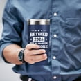 thumbnail image 3 of Retirement Gifts for Men & Women 2026 – 20oz Navy Blue Tumbler – Funny Retired Gift for Coworkers, Friends – Happy Retirement Party Decorations & Supplies, 3 of 3