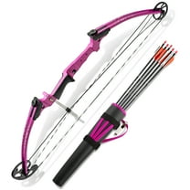 Genesis Original Compound Bow and Arrow Kit, Right Handed, Purple