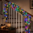 thumbnail image 5 of 8.9 Ft Artificial Christmas Garland, Pre-Lit Norfolk Pine Faux Greenery Garland for Holiday Mantel, Staircase, Table, Wall, Indoor Outdoor Home Decor, 5 of 11