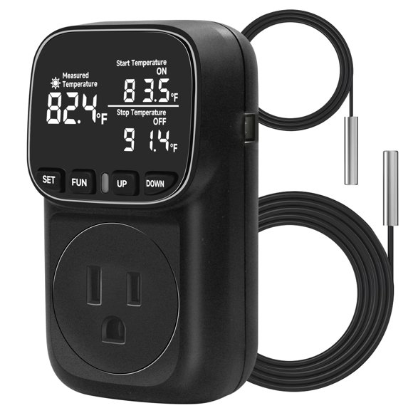 Termostato digital COMYAN con salida controlada por temperatura