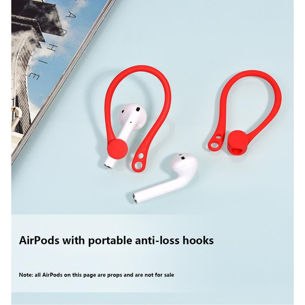 Left wind For Apple AirPods Case Silicone Wireless Earphone AirPods  Protective Accessories Protector Earhooks Sports Anti-lost Ear Hook Black -  Walmart.com