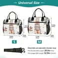 thumbnail image 4 of FORMRS Insulated Lunch Bag Unisex Large Capacity with Shoulder Strap, Holiday Train, 4 of 6