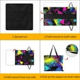thumbnail image 3 of Color Wave Point Geometry Outdoor Picnic Blanket, Foldable Waterproof Beach Mat, Portable Beach Blanket for Beach Camping, Hiking, Family Concerts, 3 of 7