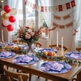thumbnail image 5 of Spring Purple Hydrangea Round 15 Inch Placemats Set of 8, Country Flowers Garden Plants HeatResistant Non Slip Place Mats for Dining Table, Wipeable Braided Kitchen Table Mats for Housewarming, 5 of 9