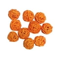 thumbnail image 5 of EHJRE 10pcs 3cm Twig Orbs Balls Holiday Decorative Rattan Wicker Balls Vase Filler orange, 5 of 6