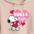 thumbnail image 3 of Peanuts - Snoopy Hugs And Kisses - Juniors Cropped Pullover Hoodie, 3 of 6