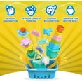 thumbnail image 6 of uToyz Splash & Sand Set – Beach Toys for Toddlers with 18 Pcs Stacking Cups, Watering Can, Bucket & Storage Basket. Summer Toys for Kids Ages 1+, 6 of 8