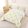 thumbnail image 2 of Erosebridal Abstract Bow Plaid Full Size Comforter Sets 3 Pieces for Teens,Kids Girls Yellow Bow Knot Bedding Sets,Microfiber Bedroom Decor, 2 of 6