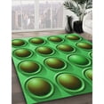 thumbnail image 3 of Ahgly Company Machine Washable Indoor Rectangle Transitional Neon Green Area Rugs, 8' x 10', 3 of 7