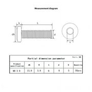 Metuja M6-1.0 x 8mm,50-Pack Silver Flat Head Hex Socket Cap Screw Bolts,304 Stainless Steel,Fully Threaded M6 Bolt,Metric Fasteners for Furniture