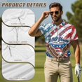 thumbnail image 5 of Aplkyhs 250th Anniversary Eagle Matching Golf Shirts for Couple His and Hers Golf Shirts Matching Soft and Comfortable for Man Breathable Fabric Lightweight Suitable for Outdoor Sports, 5 of 6