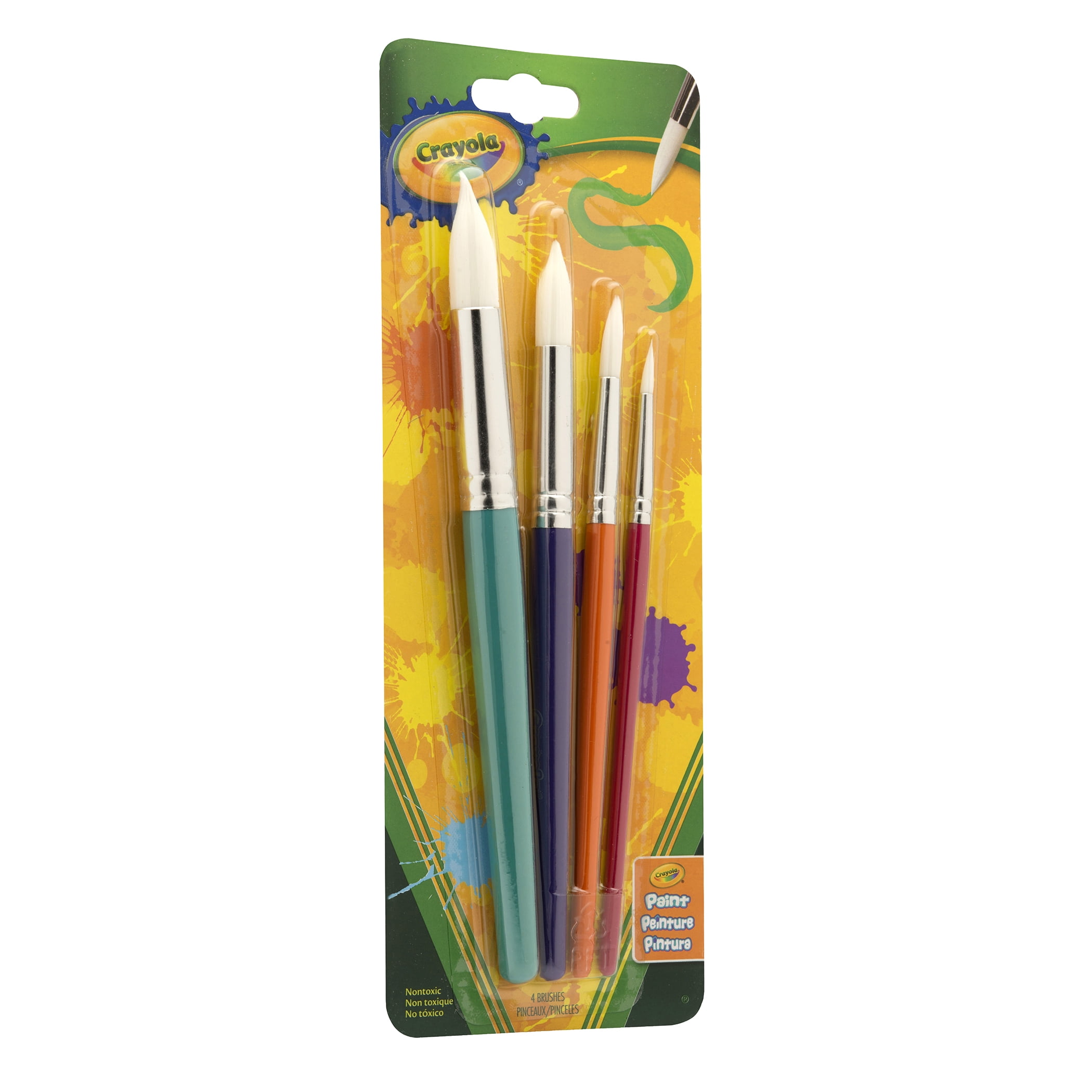 Crayola Round Brush Set, 4 Per Pack, 4 Packs