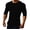 Black, variant on Dursoulink Long Sleeve Round Neck Shirt for Men, Breathable Polyester Sport Raglan Top with Elastic Fabric, U-Shaped Hem, Loose Fit for Outdoor Activities
