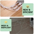 thumbnail image 4 of Paquete de 100 bridas adhesivas para cables, bridas autoadhesivas para cables, bridas para TV/coche/PC/oficina/hogar, transparente JM, 4 of 5