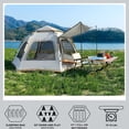 thumbnail image 2 of Mapskey 4-6 Person Tents for Camping,Portable Waterproof Large Glamping Tents for Outdoor Family, 2 of 8