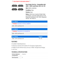 thumbnail image 2 of Rear Brake Pad Set - Compatible with 2005 - 2009 Land Rover LR3 4.4L V8 - Dynamic Friction, 2 of 2