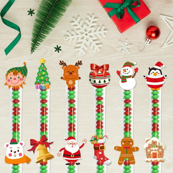 Dserfhy Self Sealing Cellophane Bags Clear Christmas Candy Bags Pretzel Rods Individual Bags for Packaging Party Favors Candy Treat Popsicle Cookies