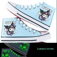 thumbnail image 1 of Sanrio-zapatos de lona de alta calidad de Hello Kitty para niños, zapatillas Kawaii luminosas con suelas suaves, a la moda, regalo, 1 of 4