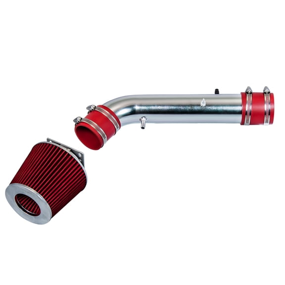 Rtunes Racing Short Ram Air Intake Kit   Filter Combo RED Compatible For 96-99 Toyota 4Runner / 95-99 Toyota Tacoma 2.7L