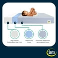 Serta SleepTrue Sparkling Sky Breathable Baby Bed Crib Mattress and Toddler Mattress with