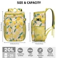 thumbnail image 3 of Travel Cooler Bag - Lemon Camping Beer Cooler Backpack with Bottle Opener- Waterproof Insulated Picnic Backpacks - Cooler Bag for Beach, 3 of 6
