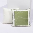 thumbnail image 3 of Nvzi Funda de almohada decorativa de 18 x 18 pulgadas, estilo rústico, moderna, para sofá, sala de estar, color verde, 3 of 3