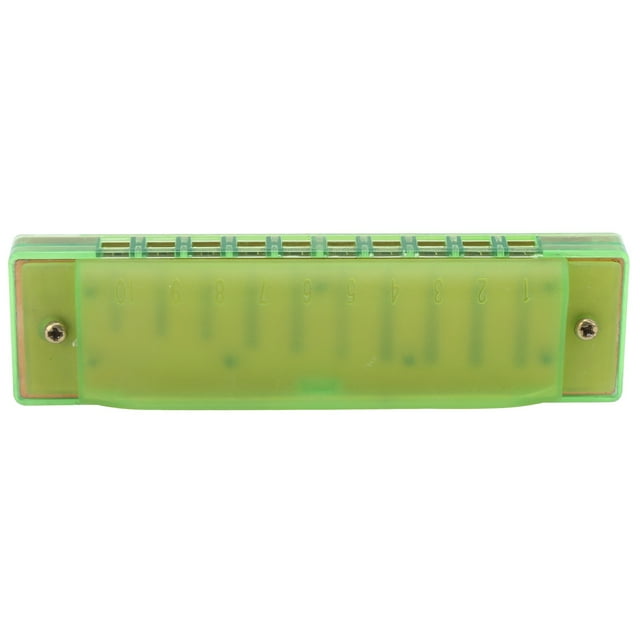 Harmonica, 10 Hole Harmonica Portable Translucent Harmonica Musical Instrument with Storage Box Kids Musical Instrument Toy for Beginners Professional Students
