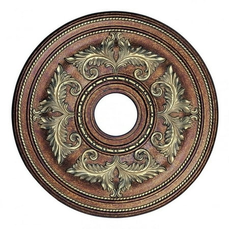 Livex Ceiling Medallion in Palacial Bronze with Gilded Accents