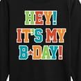 thumbnail image 3 of Instant Message - It's My Bday - Toddler & Youth Long Sleeve Graphic T-Shirt, 3 of 6