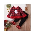 thumbnail image 2 of xiaxaixu Color Block Flare Sleeve Round Neck Mesh Pullover + Bow Pants, 2 of 9