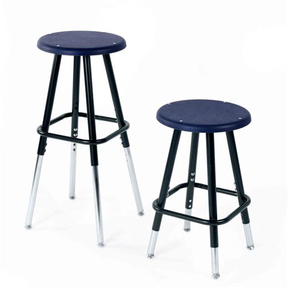 Stool  K-12 Burgundy Seat Stool with Black Frame