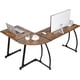 thumbnail image 5 of HHQHHQA  L-Shaped Corner Desk Computer Gaming Desk - 58 Inch Modern Home PC Table Office Writing Workstation, Rustic Brown, 5 of 6