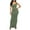 Army Green, variant on Womens Summer Dresses Casual Skinny Fit Wrap Maxi Dress Solid Shift Dress U Neck Sleeveless Pleated Dress for Ladies Stretch Trendy Clubs Dress Black XXL