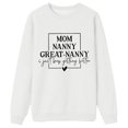 thumbnail image 4 of Tiweut Funny Sweatshirt Gift for Nanny Women's Mom Nanny Great Nanny Casual Long Sleeve Shirts Winter Pullover Tops,White,M, 4 of 4